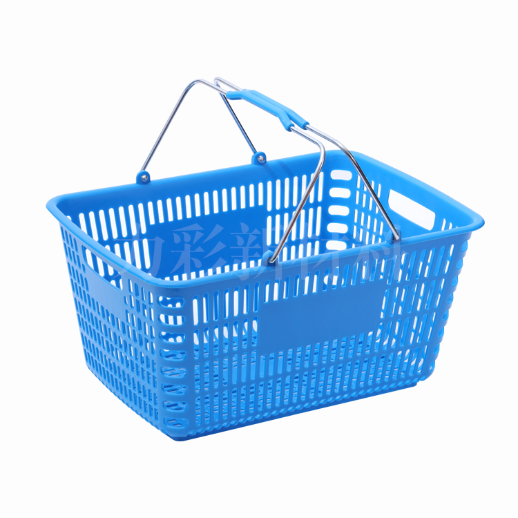 LC-STL-8-1 large Japanese style electroplated handle shopping basket