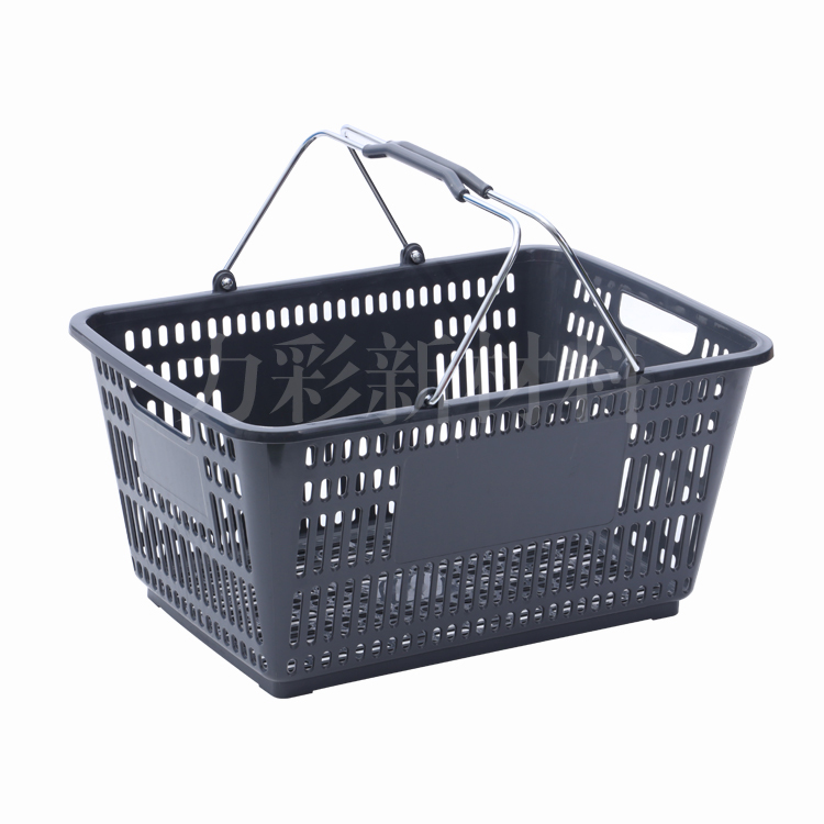 LC-STL-8-2 Li Cai style large Japanese style electroplating handle shopping basket