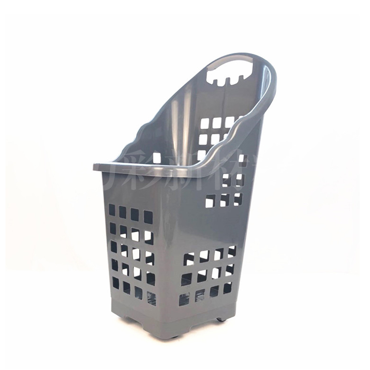 LC-TL-14 high back four-wheel trolley basket